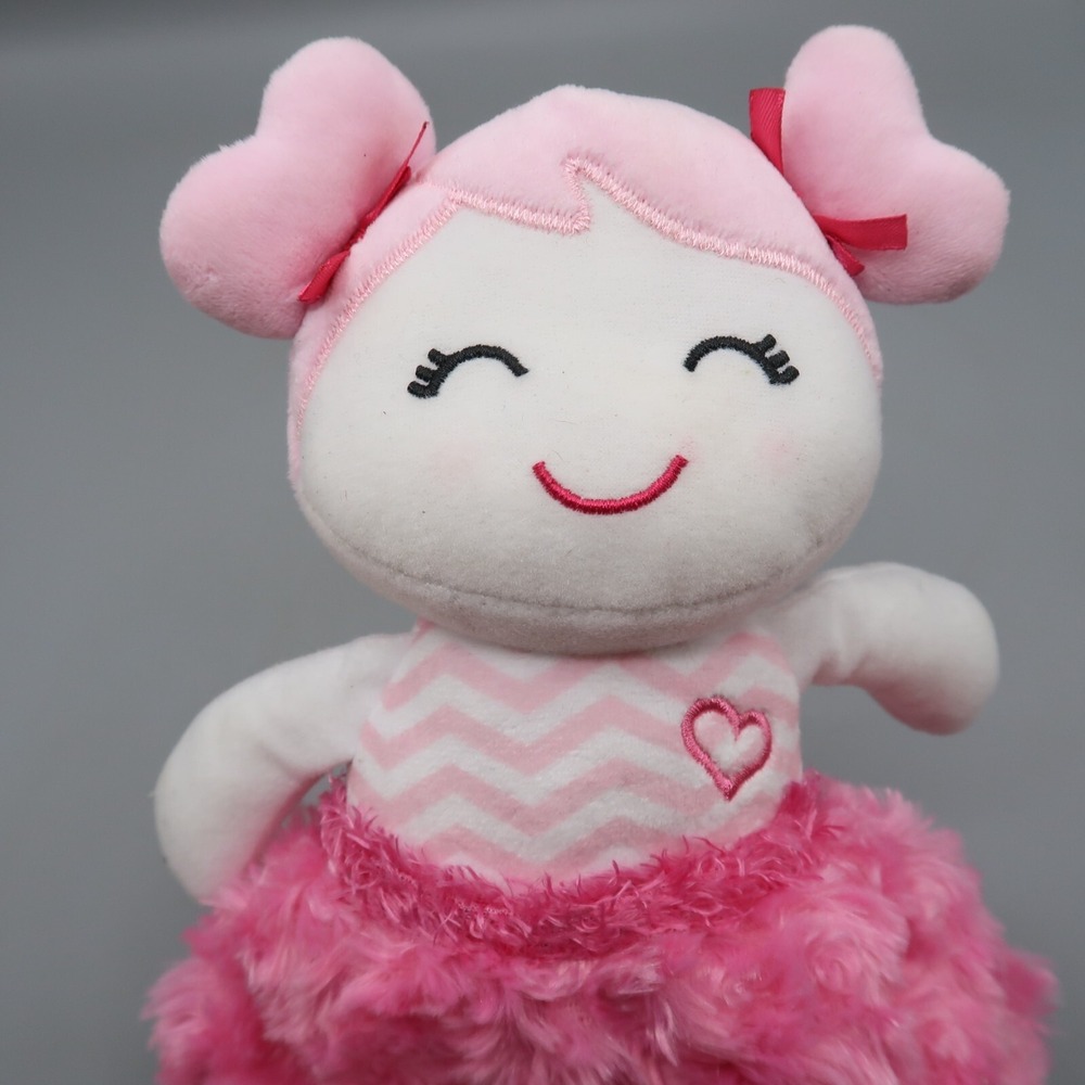 Baby Starters Plush Doll Pink Ballerina Polka Dots Stuffed Toy Lovie Lovey 12"